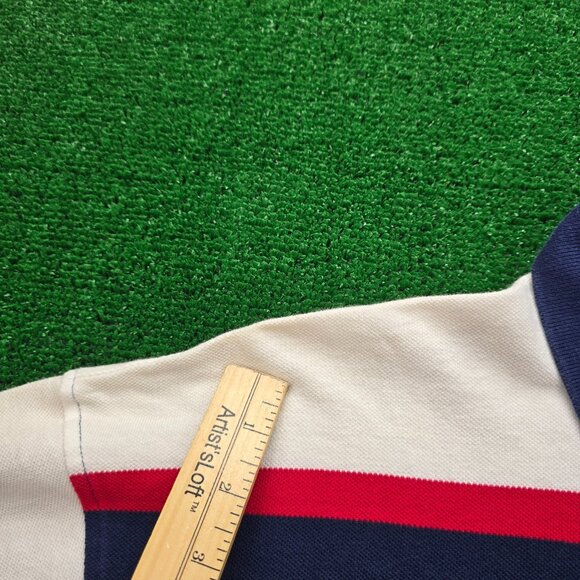 St Louis Cardinals Polo Shirt Mens Large Striped Vintage 90s MLB Baseball Sports - Picture 7 of 10